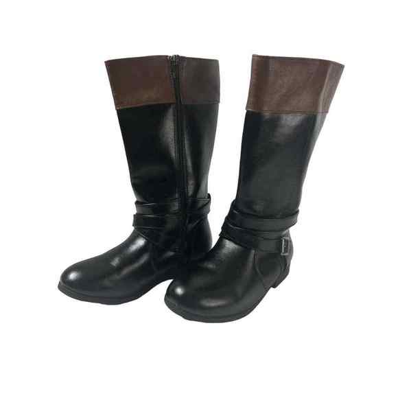 Arizona Black knee High Boots Low Heel Women Size 4M - Picture 2 of 13